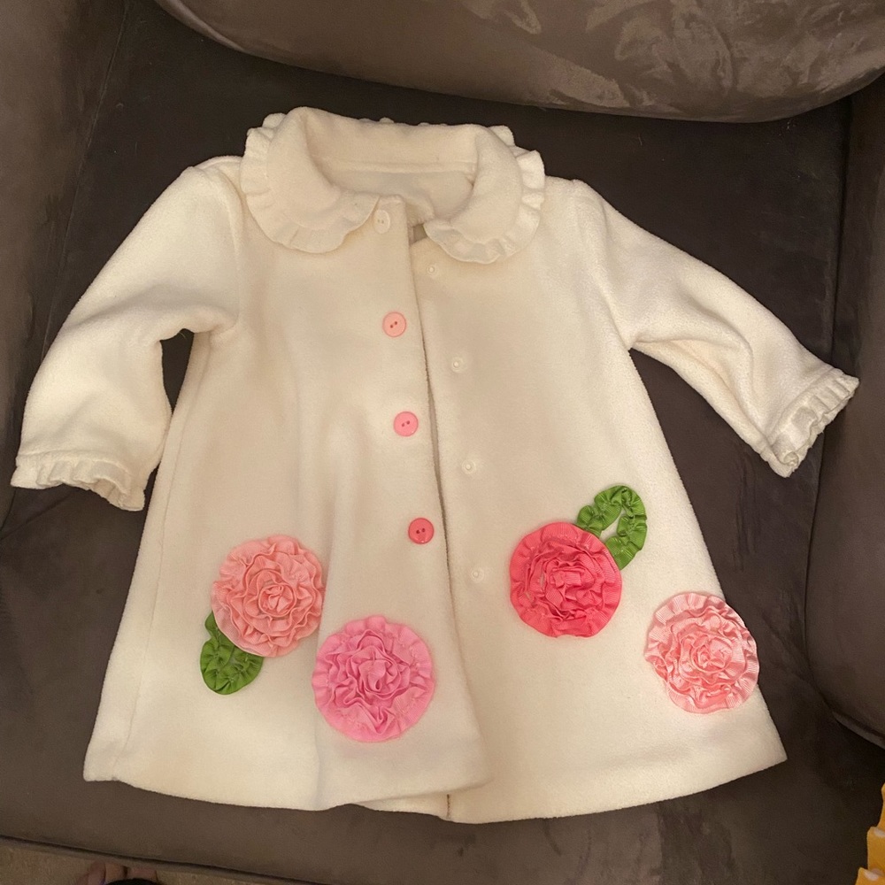 Bonnie baby girls 6-9 month coat with matching hat